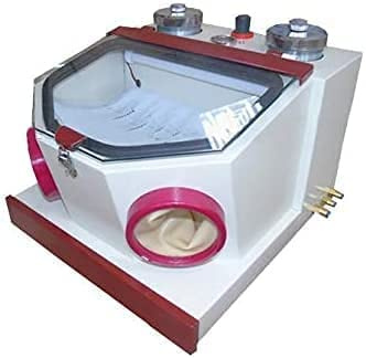 Double Pen Fine Sandblaster Unit with Led Lamp and Drawer for Lab Equipment