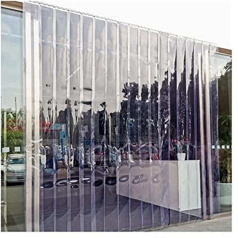 SYFXZZDS PVC Vertikale Jalousien Lamellenvorhang Vinylstreifen Garage Lagerhaus Terrasse, 72 Größen, 1,8mm (Size : 180x280cm/70.87x110.24in)