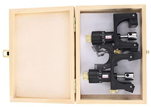 2X verstellbares Hobelmesser Cutter Kalibrator Einstelllehre Messgerät Holzbearbeitung Werkzeug