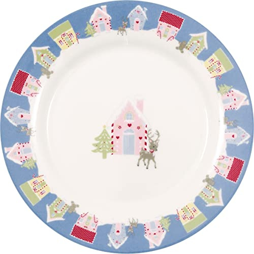 GreenGate STWPLALSH2806 Laura homes Frühstücksteller dusty blue 20,5 cm (1 Stück)