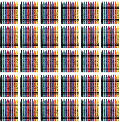 Loccmat Wachsmalstifte Kinder,240 Stück Wachsmalkreide in 8 Leuchtende Farben,Jumbo Wachsmalstifte für Kinder,Wachsmalkreiden ideal zum Malen für Kinder Kindergeburtstag Geschenk