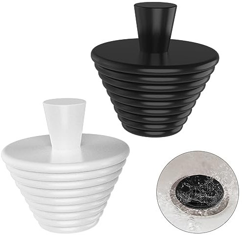 2 tappi Faumsut Tappo per vasca, universali in silicone per vasca da bagno, per vasca da bagno, per vasca da bagno, per vasca da bagno, tappo di scarico