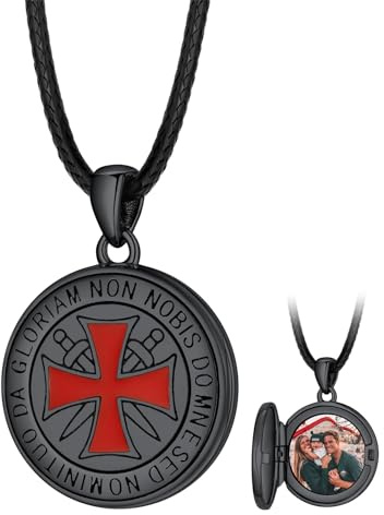 FaithHeart Collier Homme Photo Personnalisé Argent 925/Cuivre,Chaîne Cordon Cuir 40-76,Pendentif Prénom Gravé Triquetra/Valknut/Vegvisir/Loup/Mjolnir Marteau/Croix de Malte(Boîte Cadeau)