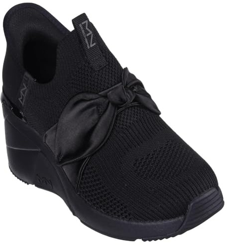Skechers Women's A Wedge-Enzie Hands Free Slip-ins Sneaker, Schwarz/Schwarz, 39 EU