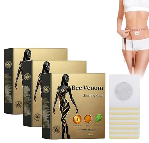 Todahof Bienengift Schlankheitspflaster, Bee Venom Pflaster, Bee Venom Bienengiftpflaster, Bienengift Pflaster Zum Abnehmen, Bienengift Lymphdrainage Schlankheitspflaster (21pcs)