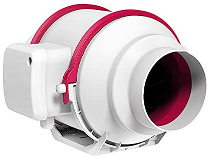 4 inch Exhaust Fan Bathroom Inline Duct Fan Big Airflow Blower with Switch Ventilation Exhaust Blower for Tents Cooling Basements Home Workshops Exhausting Intake Hydroponics (Two) (Wireless Switch