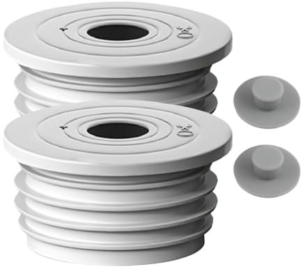 Lot de 2 bouchons de vidange de sol - Joint de tuyau d'évacuation de machine à laver - Joint d'étanchéité polyvalent en silicone pour tuyau d'évacuation de sol - Joint d'étanchéité pour tuyau de