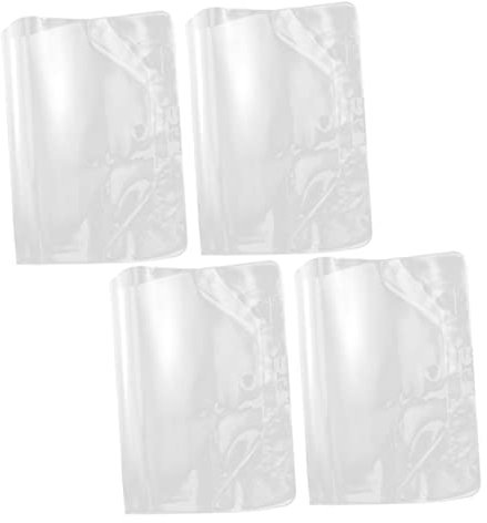 NUOBESTY 4stücke Bücher Schutzhülle Transparent Dicker Bucheinband Buchschutzfolie Klar Für Buchumschlag Folie Schutz Bucheinband Tragbar Praktisch Buchmantel