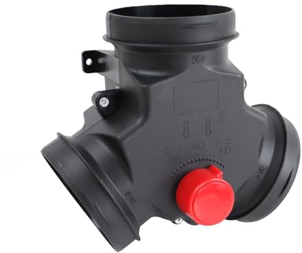 Copgge Diesel Heater Duct Connector 3 Way Air Duct Splitter Connector Adjustable Valve Parking Heater Air Vent Ducting Hose Adapter Fits for Webasto Airtronic Diesel Auxiliary Heater 90mm Diameter