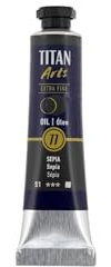 TITAN ARTS - OLIO EXTRA FINE TITAN 20 ML - 77 SEPIA serie 1