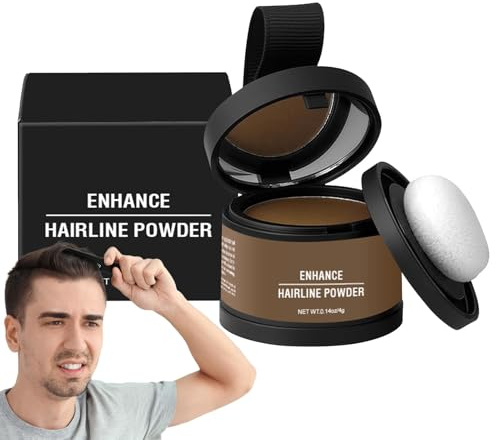 Poudre de retouche de racines pour cheveux fins, poudre d'ombres instantanée, correcteur imperméable contre la perte de cheveux avec poudre de cheveux pour femmes et hommes