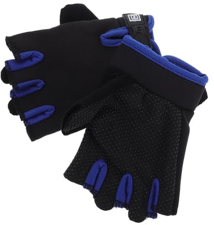 KITANDOVE 1 Paar Kinder Fahrradhandschuhe Halbfingerhandschuhe rutschfeste Fingerlose Handschuhe Für Training Laufrad