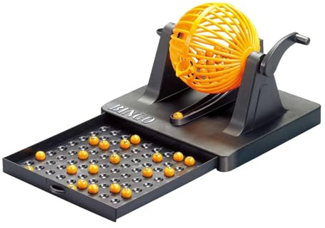 Fenteer Bingo Lotto Game Lucky Ball Machine Wiederverwendbare klassische glückliche Nummer Bingo Machine Spielzeug für Ferienhaus Geburtstag Erwachsener