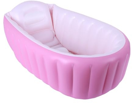 JOINPAYA Bañera Inflable Gruesa para Ñiño de Pvc Plegable y Fácil de Transportar, Adecuado para Ducha y Baño Portátil en Casa o Viaje