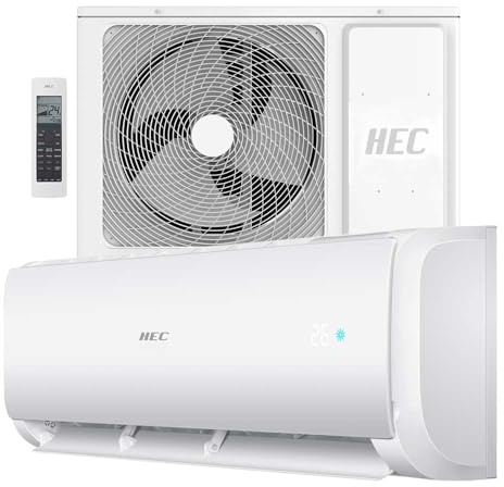HEC - Aire Acondicionado Split Mural A++/A+ - Wifi - Aire Inteligente - Ventilador 5 Velocidades - Sistema Dry - Bomba de Calor -R32 - (5.0KW - 4300 Fg)