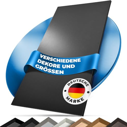 Tischplatte 160x80 | Arbeitsplatte, Küchenplatte, Schreibtischplatte aus Holz | Dekorplatte in Holz-Optik oder Unidekor für Tischbau | Esstischplatte, Küchenarbeitsplatte, Bürotisch & mehr