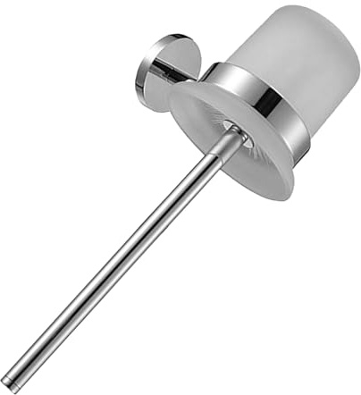 Hemobllo Support Mural Nettoyage de Toilette Brosse en Acier Inoxydable Ensemble et Gain de Place Argenté pour Salle de Bain D'hôtel | Brosse de Nettoyage pour Toilettes, Finition Argenté, Installation Murale, Usage Salle de Bain et Hôtel