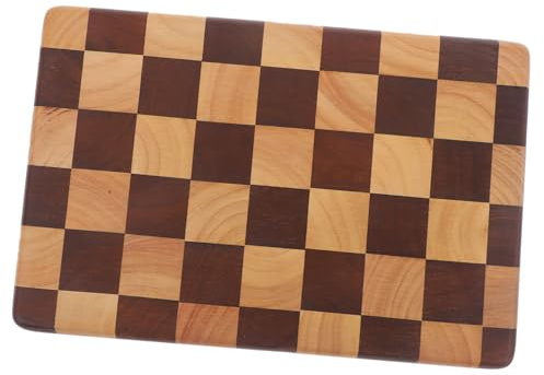 Cabilock Planche à Découper Bois à Carreaux Pour Cuisine Découper Légumes Et Viande Plateau Alimentaire Avec Design Épuré