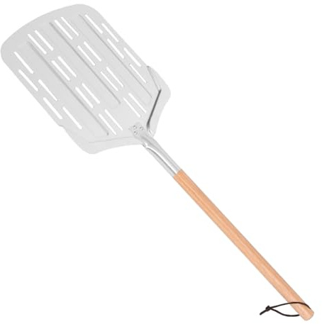 HEALEEP Pizza Detachable Handle Aluminum Pizza Peel Easy to Slide Under Safe for Oven Grill
