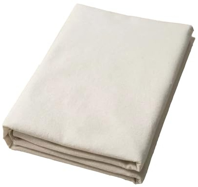 1 PCS Épaisseur Moyenne Tissu Calicot Naturel Écru 100 % Coton Calicot Naturel 0.5M x 158cm pour Travaux Manuels au Mètre Tissu en Coton Calicot Résistant à l'usure pour Coudre Oreillers Nappes Sacs