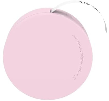 ZGJIAJU Mini-Etikettenaufkleberdrucker for Notizen, Küchenaufbewahrung, Bürodatei, Lesezeichen, Kann Mit Bunten Bändern Zur Auswahl Geklebt Werden Klarer Druck(Pink)