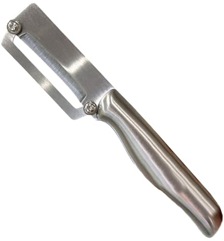 Herramienta peladora de calabaza, pelador de frutas de acero inoxidable para calabaza y fruta, mango ergonómico, ayudante de cocina para cortar para apartamentos de alquiler, residencia estudiantil