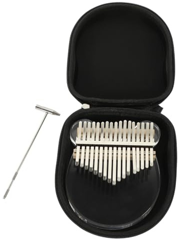 Acryl Daumenklavier 10 Tasten Karton Design Rosa 1 Satz | Kleiner Hammer Enthalten, Tragbar und Einfach zu Stimmen, für Zuhause und Entspannung