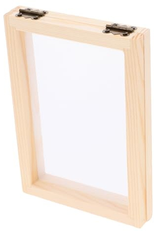 VILLFUL Marco de Madera para Manualidades Pantalla para Fabricar Papel Reciclado 7x5 Pulgadas Kit DIY para Niños Actividades Escolares
