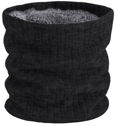 DIPZO Braga Térmica para Hombre - Bufanda de Forro Polar para Invierno, Cortaviento para Esquí, Ciclismo, Moto, Running y Deportes al Aire Libre en Clima Frío