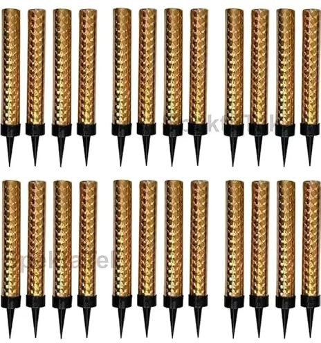 48 x Ice Fountain Candle Cake Topper Cake Candles, Cake Topper Decoration - Gold