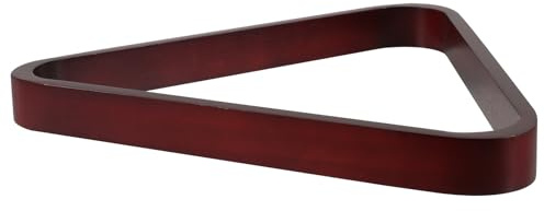 NIYANGLE Triangle Bois pour Billard Anglais et Neuf-Ball Support de Positionnement Stable Cadre Solide en Bois Massif 57,2 MM Accessoire pour Joueurs Adultes