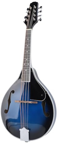 POENVFPO Mandoline de Style A, Mandoline à 8 Cordes en Bois de Pêche avec Accordeurs à Engrenages Ouverts Chromés, pour Performance Individuelle de Groupe, Cadeau D'anniversaire de Noël
