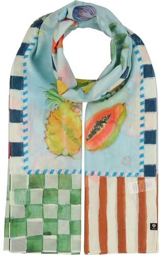 FRAAS | Damen Schal | Urlaubsmotive maritim | Baumwolle Seide | 65 x 180 cm
