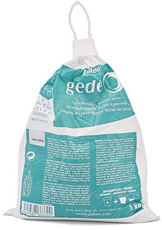 Gedeo - Yeso ligero, color blanco (1 kg)