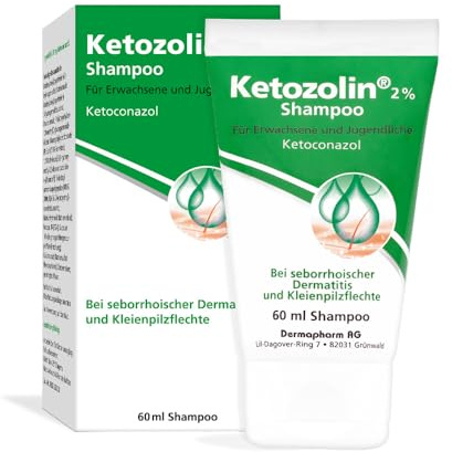 Ketozolin 2% Shampoo gegen Schuppen und Hautpilz 60ml | Schuppen und Hautpilz, Ketoconazol, Shampoo, Packungsgröße: 60ml