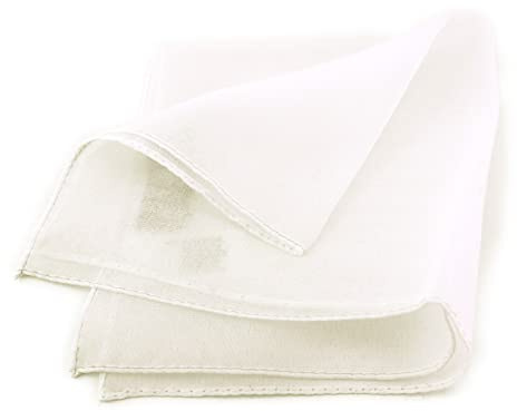 TigerTie - feines Chiffon Einstecktuch in einfarbig Uni - Tuchgröße 30 x 30 cm