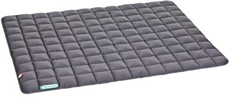 Doctor Bark Hundedecke – weiche, hochwertige Hundematte für große Hunde, robuste Indoor-Outdoor Liegedecke, waschbar bis 95 °C (Gr. XL, 120x100 cm, Grau)