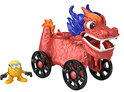 Fisher-Price Imaginext Minions Mini Figurine dans Un Costume de Dragon à roulettes, Jouet pour Enfant, GMP37 Exclusivité sur Amazon