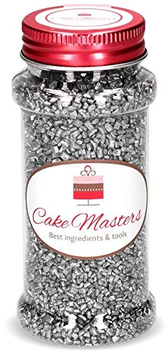 Glimmer Zucker silber, 100g