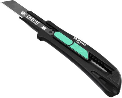 Cuttermesser mit 1 Klinge von WIESEMANN 1893 I 192 x 35 x 20mm I Aus der ENDURE Serie I Extra scharfes Messer mit edlem Design I 81581