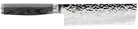 Shun Cutlery Premier Grey Nakiri Knife 5.5, Ideal Chopping Knife for Vegetables and All-Purpose Chef Knife, Professional Nakiri Knife, Handcrafted Japanese Kitchen Knife