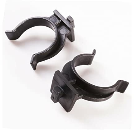 Vision4ever 10Pcs Black Plinth Clips Cabinet Leg Heavy Duty Bracket Kitchen Kick Board Leg Clips (27mm)