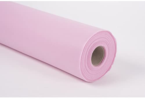 Generico Rotolo Tovaglie Tessuto Non Tessuto Usa e Getta (80cm per 20 Metri) Tovaglia TNT Monouso, Alternativa Premium alla Tovaglia di Carta, per Feste Compleanno, Natalizia (Rosa Pastello)