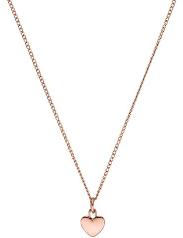 Purelei® Heart Charm Kette Damen (Roségold) – Halskette Damen aus langlebigem Edelstahl – Wasserfeste Kette – 50-55 cm Länge verstellbar – Halskette für deinen individuellen Look