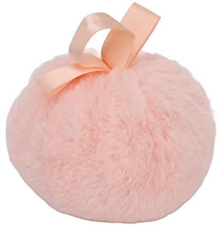 Puff Redondo de Polvo Grande, Bola de Maquillaje Suave y Esponjosa Pufff de Polvo de Cuerpo Redondo con Asa de Cinta para Maquillaje Facial y Corporal
