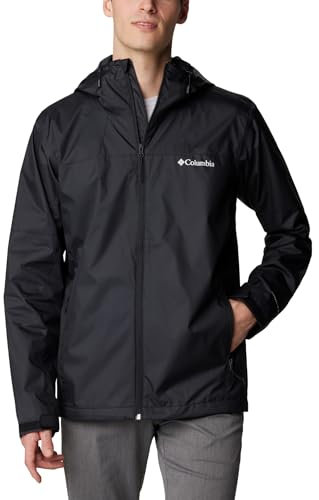 Columbia Men's Inner Limits Jacket, Waterproof Rain Jacket, Black, Size S