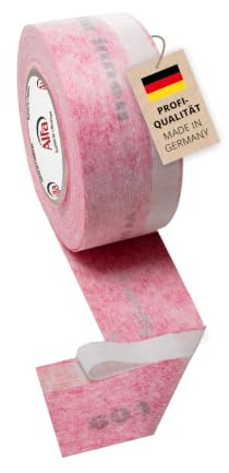Alfa 2x Fensteranschlussband Rosa Innen 70 mm x 25 m Fensterdichtband 50 m | Profi-Qualität - für Anschlussfugen – diffusionsoffen - mit Selbstklebestreifen – überputzbar für Sanierung und Neubau