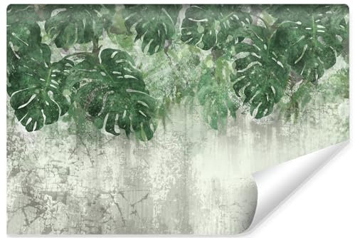 Muralo Fototapete Selbstklebend 3D, Monstera, Blätter - 368x280 cm