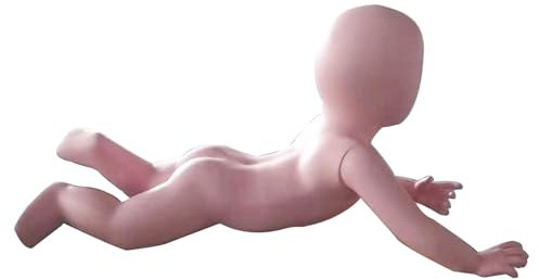 Schneiderpuppe Kind Baby Kleidung Mannequin Torso Körper Display-Ständer, Kind Posiert Modell-Kleiderbügel-Attrappe für Marktladen, Modischer, Lebendiger Puppenkörper für Kinder ( Color : Pink )