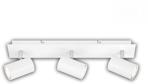 BRILONER - EEK A Plafonnier LED orientable, 3000K blanc chaud, 2W chacun, 450 lumens chacun, env. 50.000h de lumière, lampe de salon, lampe de chambre, lumière de cuisine, 45 cm, blanc